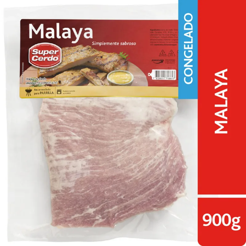 Malaya de cerdo envasada de 900 g
