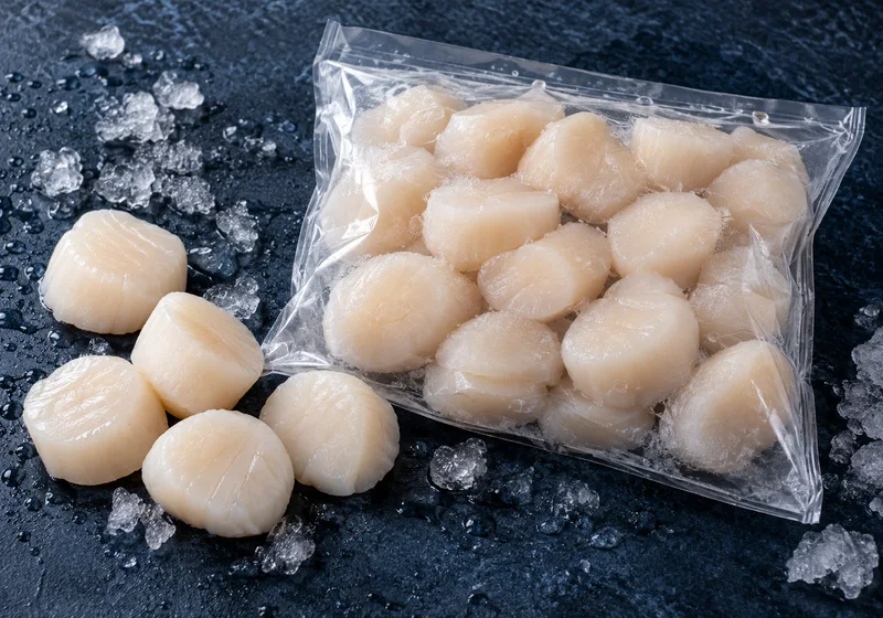 Carne de ostión congelada sin coral